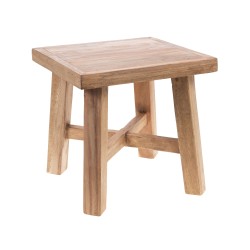 Tabouret carré en bois Aruba