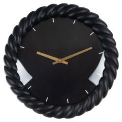 Horloge torsade noire 31 cm
