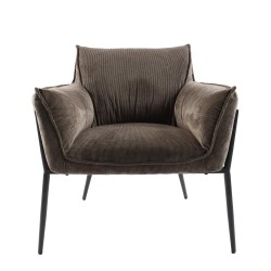 Fauteuil Rosie marron