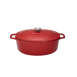 Cocotte ovale 25 cm rouge