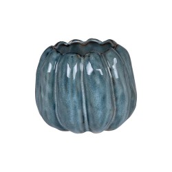 Vase Pump bleu 13,5x11 cm