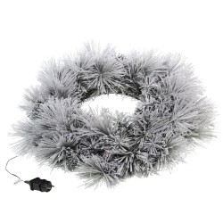 Couronne epicea led neige...