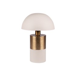 Lampe en métal raw beige 37 cm