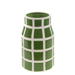 Vase mosaïque cube