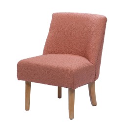 Fauteuil Dag bouclette rose...