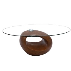 Table basse Rocher noyer 