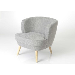 Fauteuil gris clair Dagmard